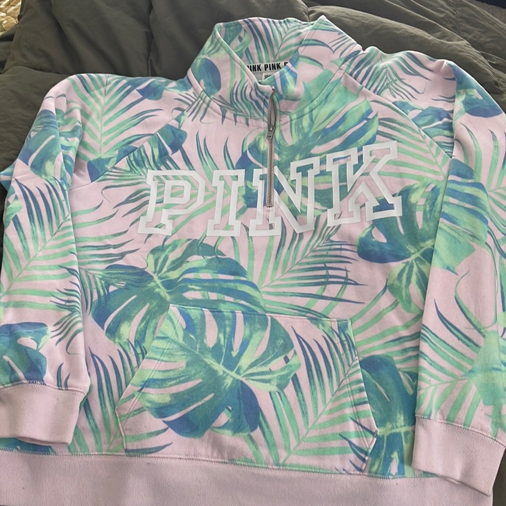 Tropical print sweatshirt